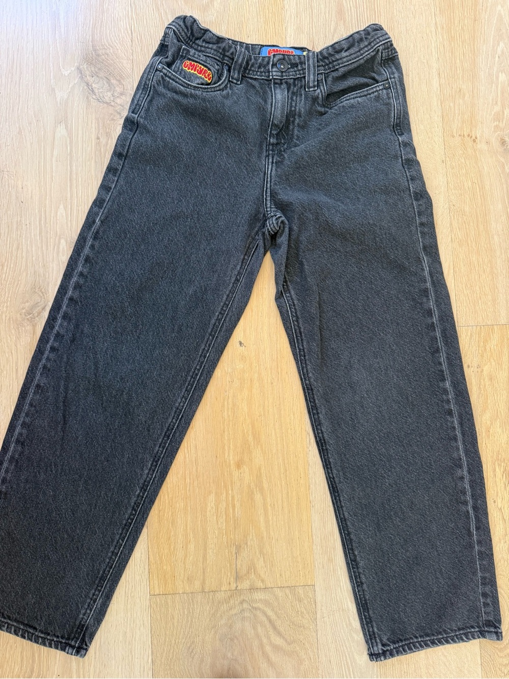 Empyre Black Kids Denim Jeans with Patch Detail